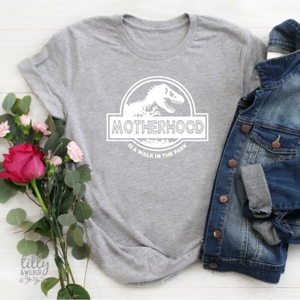 Motherhood is a walk in the park Women's T-Shirt S